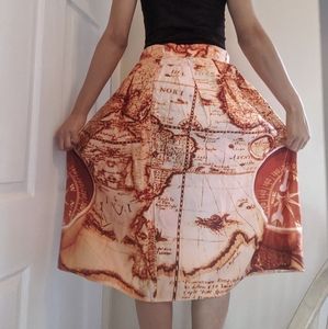 Rustic map skirt!
